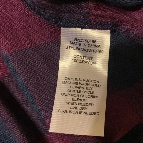 Market & Spruce Stitch Fix Flannel Top.  Super soft rayon fabric.  XL NWT New - Picture 5 of 6